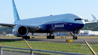 Boeing Company 7779 Taxi And Takeoff From Boeing Field [upl. by Vena]