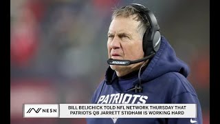 Belichick Says Stidham Will Be quotReady to Goquot [upl. by Ylra]