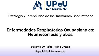 Trastornos respiratorios clase 61  enfermedades respiratorias ocupacionales [upl. by Goulden]