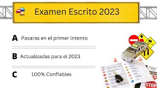 2023 ACTUAL EXAMEN TEÓRICO para la LICENCIA DE CONDUCIR PREGUNTAS DEL DMVen Español [upl. by Athiste]