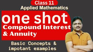 One Shot Series  Compound Interest amp Annuity  Applied Maths Class 11  Gaur Classes [upl. by Eleaffar166]