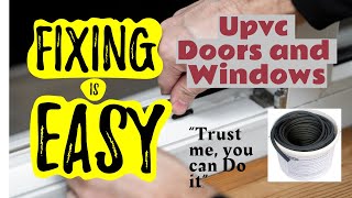 How fix Upvc Door amp windows Gasket Rubber seal easily [upl. by Nlyak190]