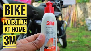 3M premium liquid wax  bike polishing at home  best bike polish  3M liquid wax [upl. by Annailuj921]