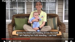 How to Teach Your Baby to Stand Pediatric Physical Therapy 13 [upl. by Demott]