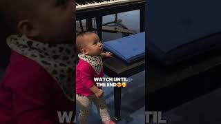 Adorable 1 year old from AGT claps for dad after Twinkle Twinkle Little Star babygirl cute baby [upl. by Davina]