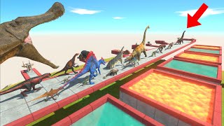 Dinosaurs and Pools of Water and Fire  Animal Revolt Battle Simulator [upl. by Lorimer]