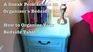 How to Organize Your Bedside Table  Drawer Organizers  Katie Mazzocco  Organized Home [upl. by Verner159]