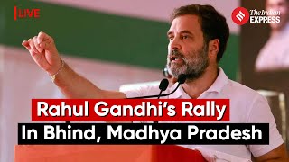 Rahul Gandhi Addresses Rally In Bhind Madhya Pradesh  Lok Sabha Election 2024 [upl. by Latyrc82]