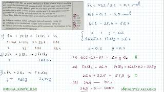 KIMYO MILLIY SERTIFIKAT NODIRBEK ISMOILOV KITOBI YECHIMLARI 5DIAGNOSTIK TEST3335MASALA YECHIMI [upl. by Berl]