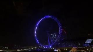 London new years eve 201617 fireworks from blue area [upl. by Nitsoj655]