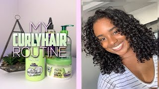 My Curly Hair Routine Garnier Fructis  CherishSabrina [upl. by Kathye]