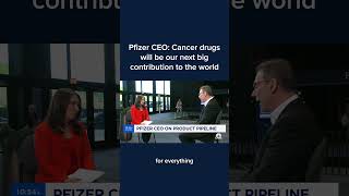 Pfizer CEO Cancer drugs will be our next big contribution to the world [upl. by Ailecnarf]