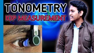 iop measurement  iop measurement with applanation tonometry  tonometry [upl. by Enilatan56]