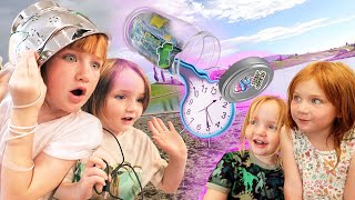 TiME MACHiNE to little Adley and Niko 2 Years ago we buried diy capsule crafts at pirate island [upl. by Yates]