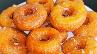 Eggless Glazed Donuts Without Yeast  No Yeast Eggless Doughnut recipe  Donuts Homemade Doughnuts [upl. by Schindler]