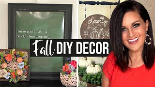 5 Way COOL Dirt CHEAP FALL DIY DECOR Ideas on a Budget [upl. by Weir]