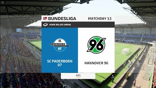 FIFA 23  SC Paderborn 07 vs Hannover 96  Home Deluxe Arena  041122  Gameplay [upl. by Immaj66]