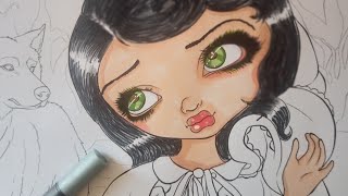 TUTO COLORIAGE FINE TWINMARKERS NOUVEAUTÉ ACTION 🖍️ Part1 coloringtutorial [upl. by Inad650]