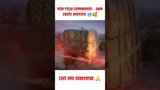 New Field Commander  AWM Crate Opening 🔥🔥 Premium Crate Opening 😘 bgmi pubg crateopening [upl. by Annwahs]