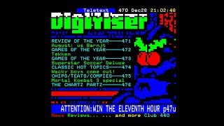 Teletext Snapshot 26121995 Digitizer Bambozle Game charts [upl. by Owiat]