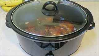 How To Make Honey Garlic Chicken Thighs In The Crock Pot [upl. by Aicatsal]