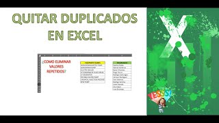 Como eliminar duplicados en EXCEL [upl. by Siclari]