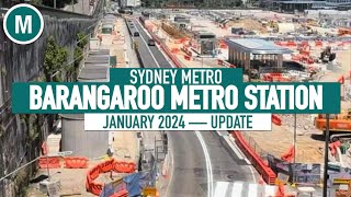 Barangaroo Station Sydney Metro — January 2024 [upl. by Arerrac]