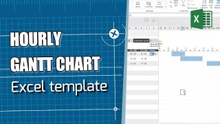 Promo Hourly Gantt Chart  Automated Excel Template Ultimate Control Over Your Project Time [upl. by Hube]