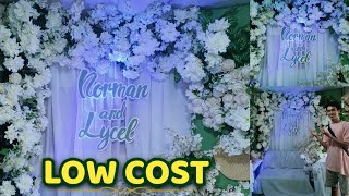 Affordable Wedding Decoration Ideas  Wedding Backdrop Design Ideas [upl. by Eznyl]