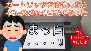 【修理】エプソンのプリンタのインクが全く出なくなったときの直し方／１００均で直す／洗浄カートリッジでは直らない／エプソン／ＥＰＳＯＮ／ＰＸ－０４９Ａ／ [upl. by Ybhsa603]