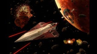 Star Wars Attack of the Clones  ObiWan VS Jango Fett Dogfight over Geonosis 1080p [upl. by Illehs656]