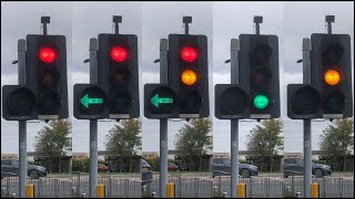 Cambridge Coldhams Lane JO Norman Way Siemens Mellors amp Microsense Traffic Lights [upl. by Tterrag]