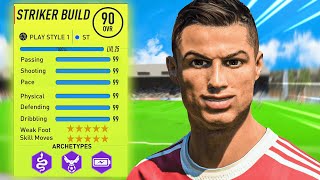 90 RATED The BEST STRIKER BUILD in FIFA 22 Pro Clubs [upl. by Yrac]