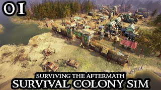 Surviving the Aftermath  The PERFECT Start  Shattered Hope NEW DLC Colony Sim Survival Part 01 [upl. by Htidirrem]