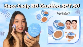 SACE LADY BB CUSHION REVIEW AND DEMO  is it worth it [upl. by Aciras300]