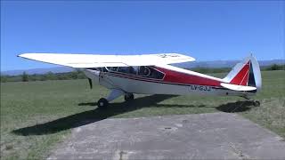 Piper PA12 Super Cruiser LVGJJ en un Vuelo de Bautismo en Villa General Belgrano 18112018 [upl. by Akirdnuhs]