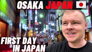 My First Day In Japan Exploring Rainy Osaka  Travel Vlog [upl. by Studnia823]