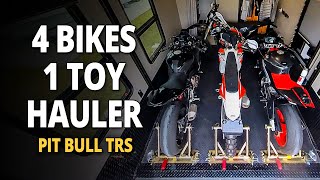 How to Secure Four Motorcycles in an RV with Pit Bull TRS [upl. by Card]