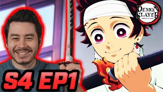 HASHIRA TRAINING ARC BEGINS  Demon Slayer Season 4 Episode 1  Reaction amp Review [upl. by Abdel]