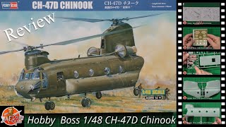 Hobby Boss 148 CH47D Chinook Review [upl. by Saul592]