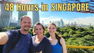 Best Things to See amp Do in SINGAPORE – 2 Day Stopover Merlion Marina Bay Sands Supertrees [upl. by Tenney]