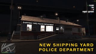 New Shipping Yard PD  GTA 5 MLO  Fivem [upl. by Anilrac]