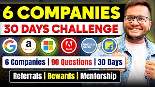 Goldman Sachs  6 Companies 30 Days Challenge 2024 🔥  Referrals [upl. by Sayles]