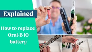 How to replace an OralB iO battery [upl. by Stonwin]