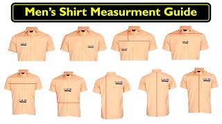 Mens Shirt Measurements amp Size Chart Guide [upl. by Colligan]