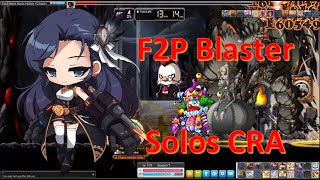 MapleStorySEA F2P Blaster 14m range solo Chaos Root Abyss [upl. by Eilyk]