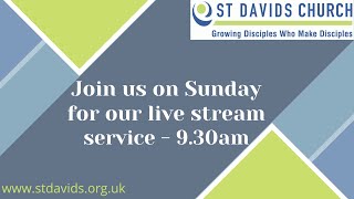 10th November  St Davids Sunday Service  Live Stream [upl. by Eciram319]