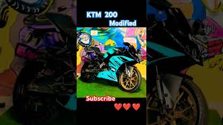 KTM RC 200 Modified 😈😈Please Like and subscribe ❤️❤️🙏🙏Viral short [upl. by Yzdnil]