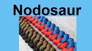 How to make a Nodosaur Paracord Bracelet Tutorial Paracord 101 [upl. by Fraya640]