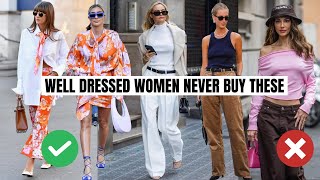 10 Things Well Dressed Women Never Spend Their Money On  Fashion Trends 2023 [upl. by Waneta441]